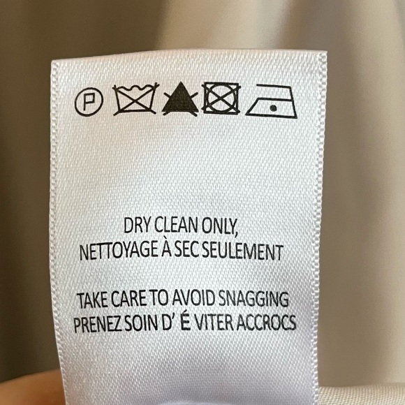 Jenny Yoo Kora Modern One Shoulder Chiffon Dress, Cloud, Size 16 - Picture 9 of 10